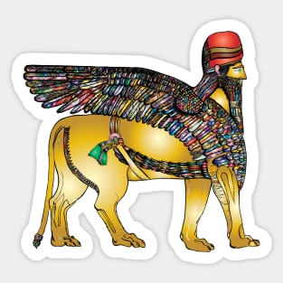 Winged Lion Sticker